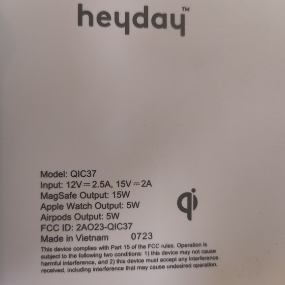 Heyday 3‑in‑1 MagSafe‑Compatible Wireless Charging Station – Brand New Open Box - Picture 6 of 9